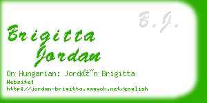 brigitta jordan business card